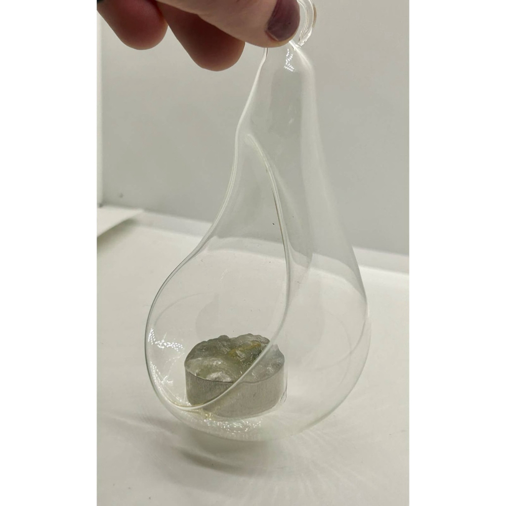 Set Of 2 Glass Diffuser Teardrop Christmas Ornament Essential Oils Decor Home - Picture 6 of 12